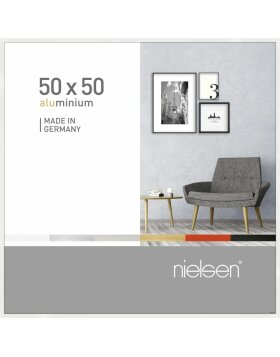 Nielsen Alurahmen Pixel 50x50 cm weiß glanz