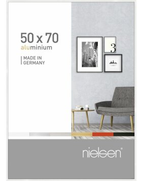 Nielsen Alurahmen Pixel 50x70 cm weiß glanz