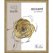 Marco de madera Ascot 18x24 cm dorado