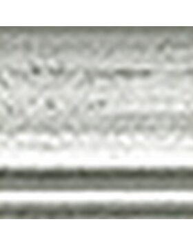 Ascot cornice in legno 40x50 cm argento