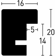 Nielsen Holz-Wechselrahmen Quadrum 13x18 cm schwarz