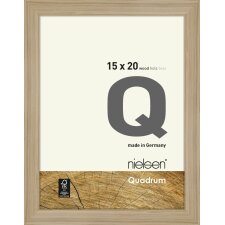 Marco de madera con clip Quadrum 18x24 cm roble natural