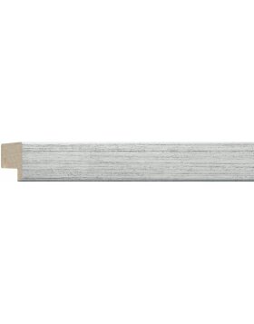 Holz-Wechselrahmen Quadrum 18x24 cm silber