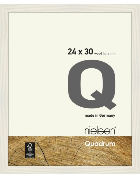 Cadre interchangeable en bois Nielsen Quadrum 24x30 cm blanc