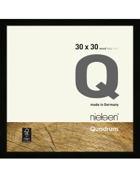 Houten clip-on lijst Quadrum 30x30 cm zwart
