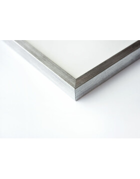 Houten clip-on lijst Quadrum 50x60 cm zilver