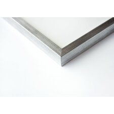 Houten clip-on lijst Quadrum 50x70 cm zilver