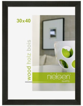 Cadre en bois Nielsen Essential 24x30 cm noir