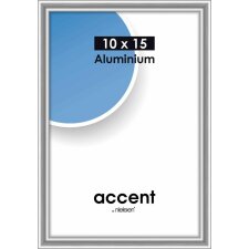 Accent aluminium frame 10x15 cm  silver glossy