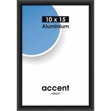 Accent aluminium lijst 10x15 cm zwart mat