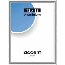 Accent aluminium frame 13x18 cm  silver glossy