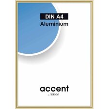 Nielsen Accent Alurahmen 21x29,7 cm gold DIN A4 Urkundenrahmen