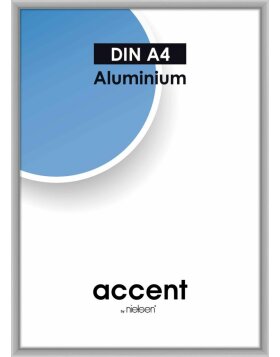Cornice in alluminio 21x29,7 cm argento opaco