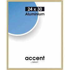 Accent aluminium frame 24x30 cm  gold