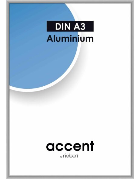 Marco de aluminio Nielsen Accent 29,7x42 cm plata mate DIN A3