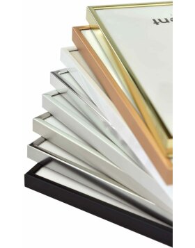 Marco de aluminio acentuado 30x30 cm dorado