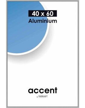 Accent aluminium frame 40x60 cm  silver mat