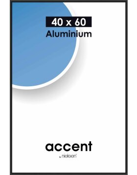 Accent aluminium frame 40x60 cm  black mat
