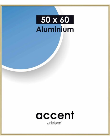 Nielsen Telaio in alluminio Accent 50x60 cm oro