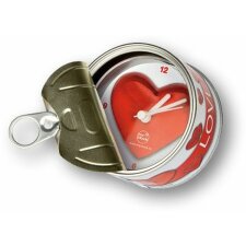 Personalizowany zegar w ramce na zdjęcia Love 8x8 cm