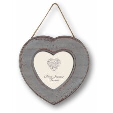Grenoble wooden picture frame 10x10 cm with cord