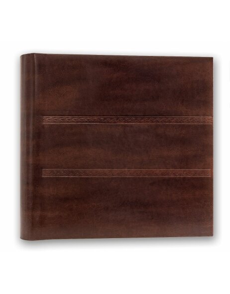 XL leather album 35x35 cm brown