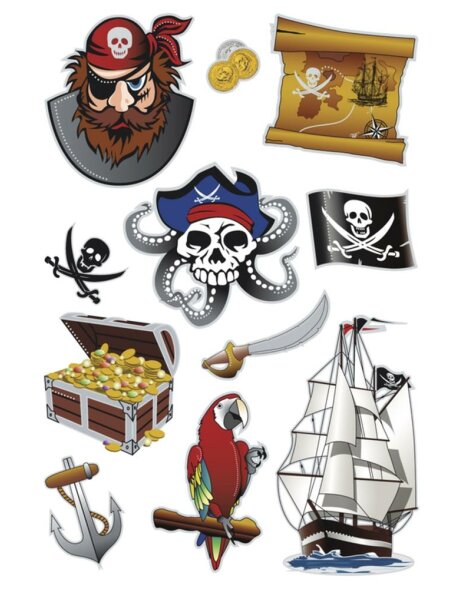 HERMA Sticker MAGIC pirates, Prismatic foil