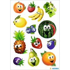 herma magic sticker fruits, wiggle eyes