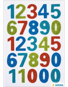 HERMA Sticker MAGIC numbers, glittery