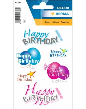 HERMA Sticker DECOR Happy birthday