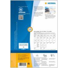 Etichette HERMA A4 bianco naturale 38,1x21,2 mm carta riciclata opaca con certificato Blue Angel 6500 pz.