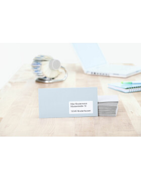 HERMA Etykiety adresowe a4 naturalne biale 99,1x38,1 mm papier makulaturowy matowy z certyfikatem Blue Angel 1400 szt.