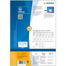 Étiquettes HERMA A4 blanc nature 210x297 mm papier recyclé mat avec certificat Ange Bleu 100 pcs.