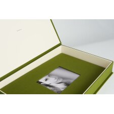 xl Vendee Box 34x50x8 cm oliwkowy zielony