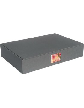 Caja de almacenamiento Sena 37x25,5x7,5 cm gris