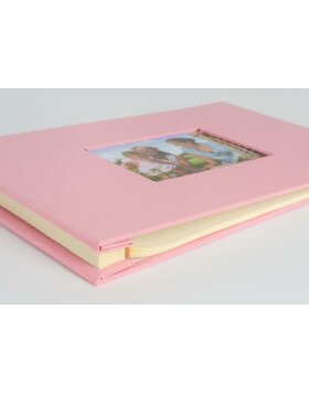 Donau A4 álbum con tapa de rosca rosa bebé