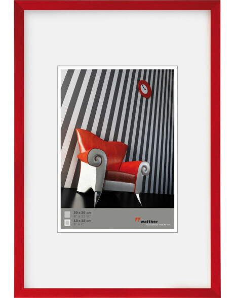 aluminium frame Chair 30x45 cm red