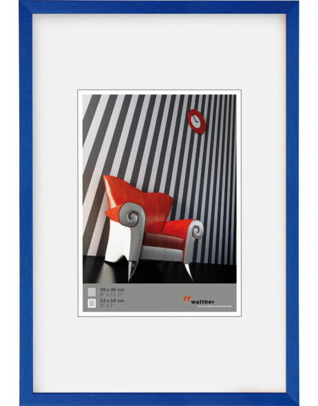Aluminiowa ramka na zdjęcia A4 Krzesło niebieskie