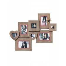 Photo Gallery BAVARIAN HEART red for 8 photos - white