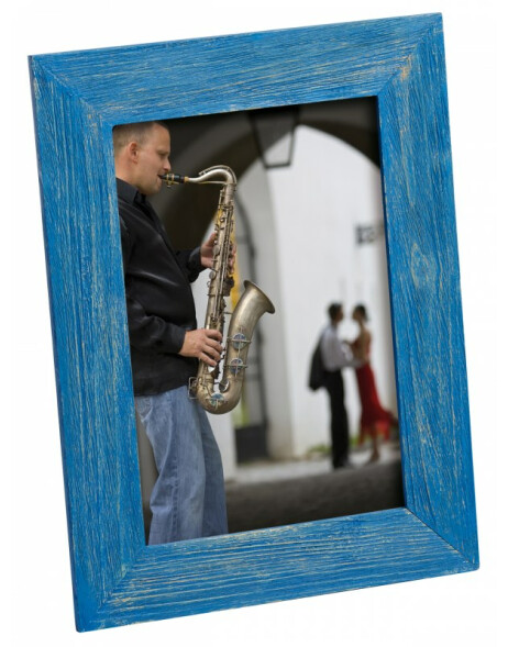 Pau wooden frame 20x30 cm blue