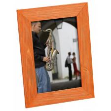 Pau wooden picture frame 30x40 cm orange