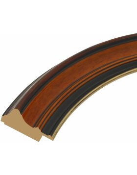 Marco clásico S134 oval marrón Formato 40x50 cm