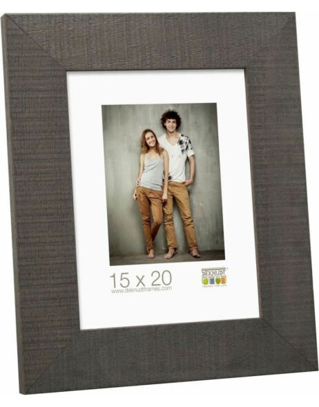 wooden frame S486H 13x18 cm gray