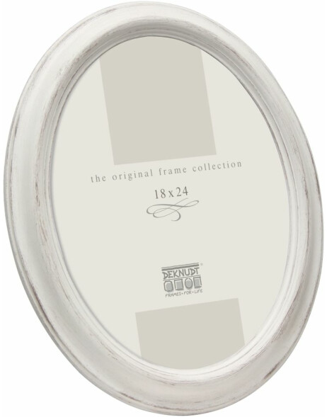 Plastic frame Oval S133 white 13x18 cm