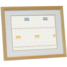 Wooden frame S292 double matting nature 10x15 cm