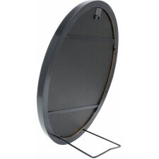 Marco de plástico S100 oval 13x18 cm negro
