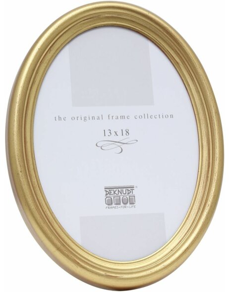Cornice in plastica S100 ovale 15x20 cm oro