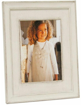 Wooden frame S40J Lona 20x30 cm white painted with Passepartout