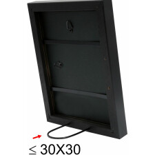 wooden frame S40R black 20x30 cm