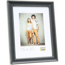 Wooden frame S40J Lona 24x30 cm black painted schmall